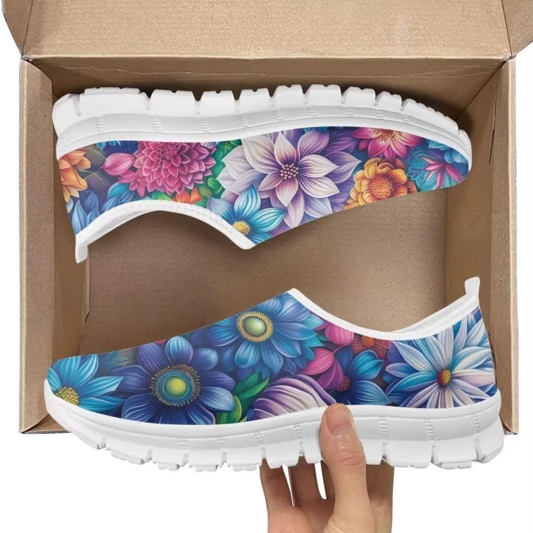Jeiento Comfy Casual Shoes for Women Lightweight Time Off Sneaker Slip-On Loafers Causal Travel Walking Flat Shoes Jogging Shoes