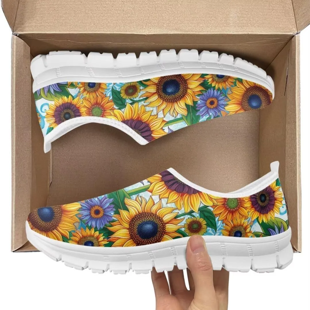 Jeiento Fashion Sneakers for Women Ladies Casual Shoes Tennis Shoes Slip-On Loafers Comfortable Time Off Sneaker Soft Shoes