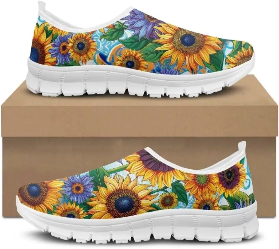 Jeiento Fashion Sneakers for Women Ladies Casual Shoes Tennis Shoes Slip-On Loafers Comfortable Time Off Sneaker Soft Shoes