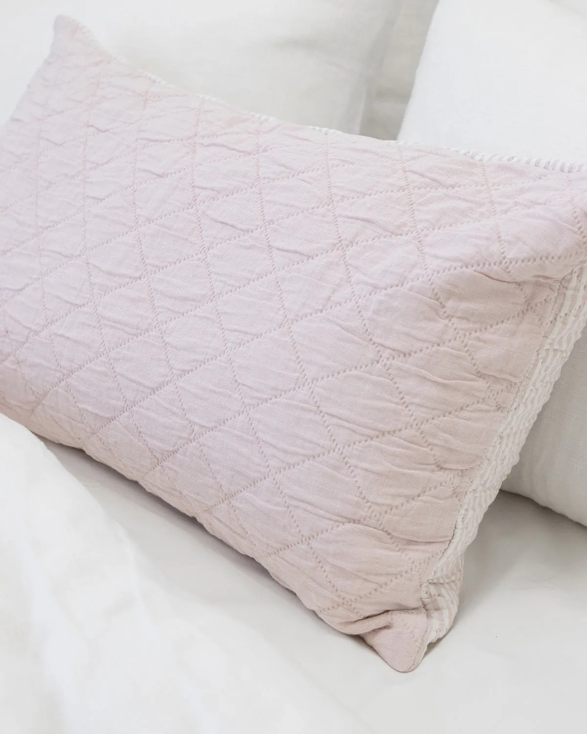 Lexington Cushion Chambray/Stripe Pink