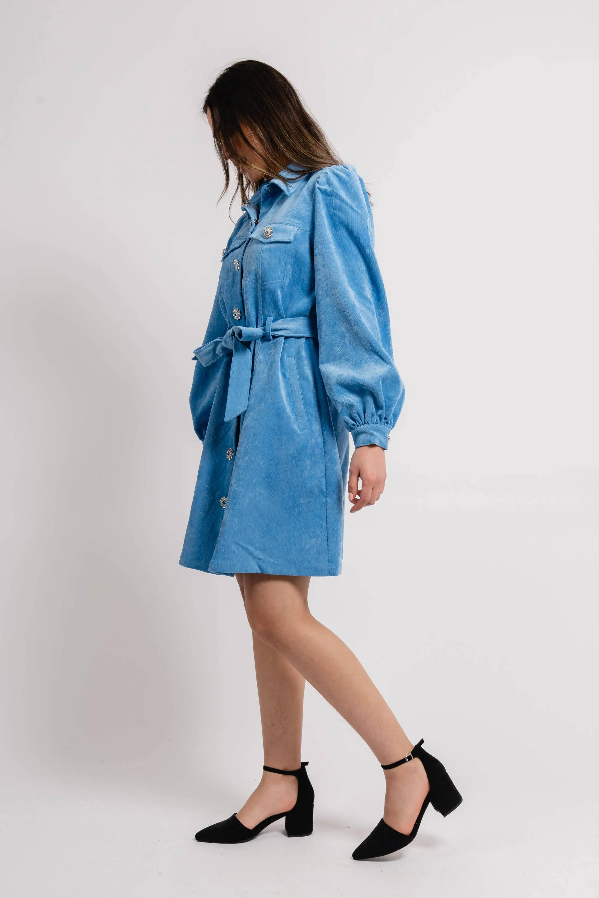 Melanie Dress - Azure Blue
