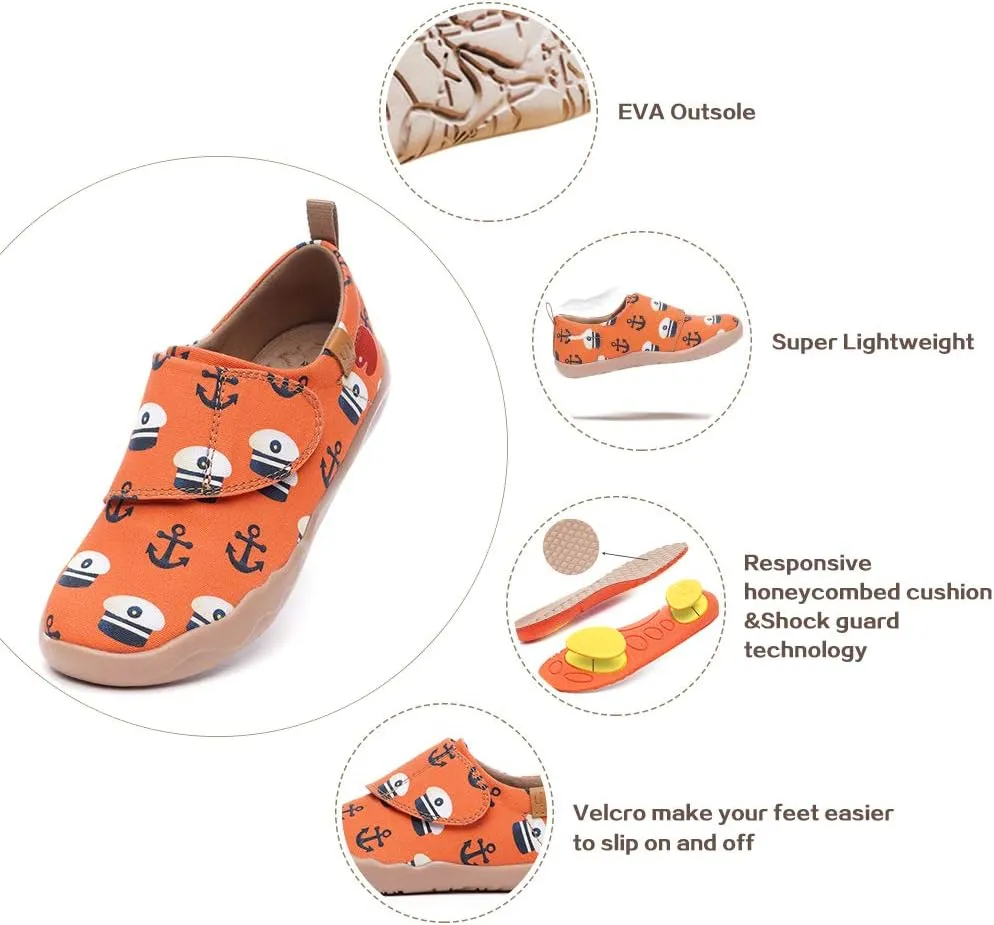 UIN Toddler Baby Little Kid Fish Shoes Colorful Painted Art Funny Walking Casual Fashion Sneakers Loafers Sea The Word